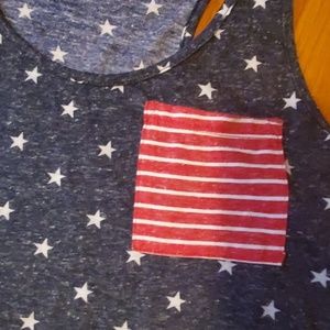 Daytrip Tops - American Flag Tank Daytrip Tops - American Flag Tank